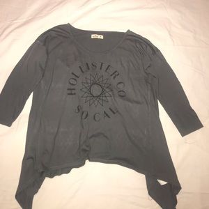 half sleeve grey holister shirt